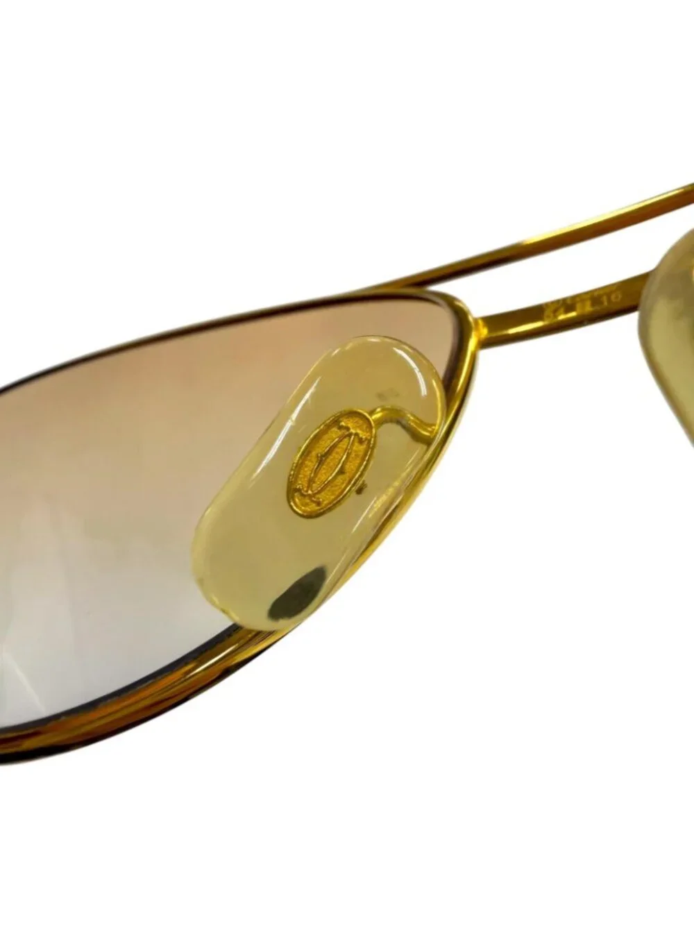 Cartier Vintage Trinity Two Bridge Teardrop Gradient Eyewear Sunglasses 54 16